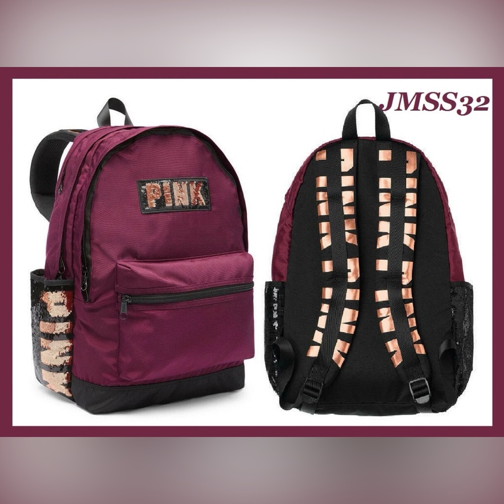 Victoria's Secret Pink Bling Campus Backpack (Vintage)